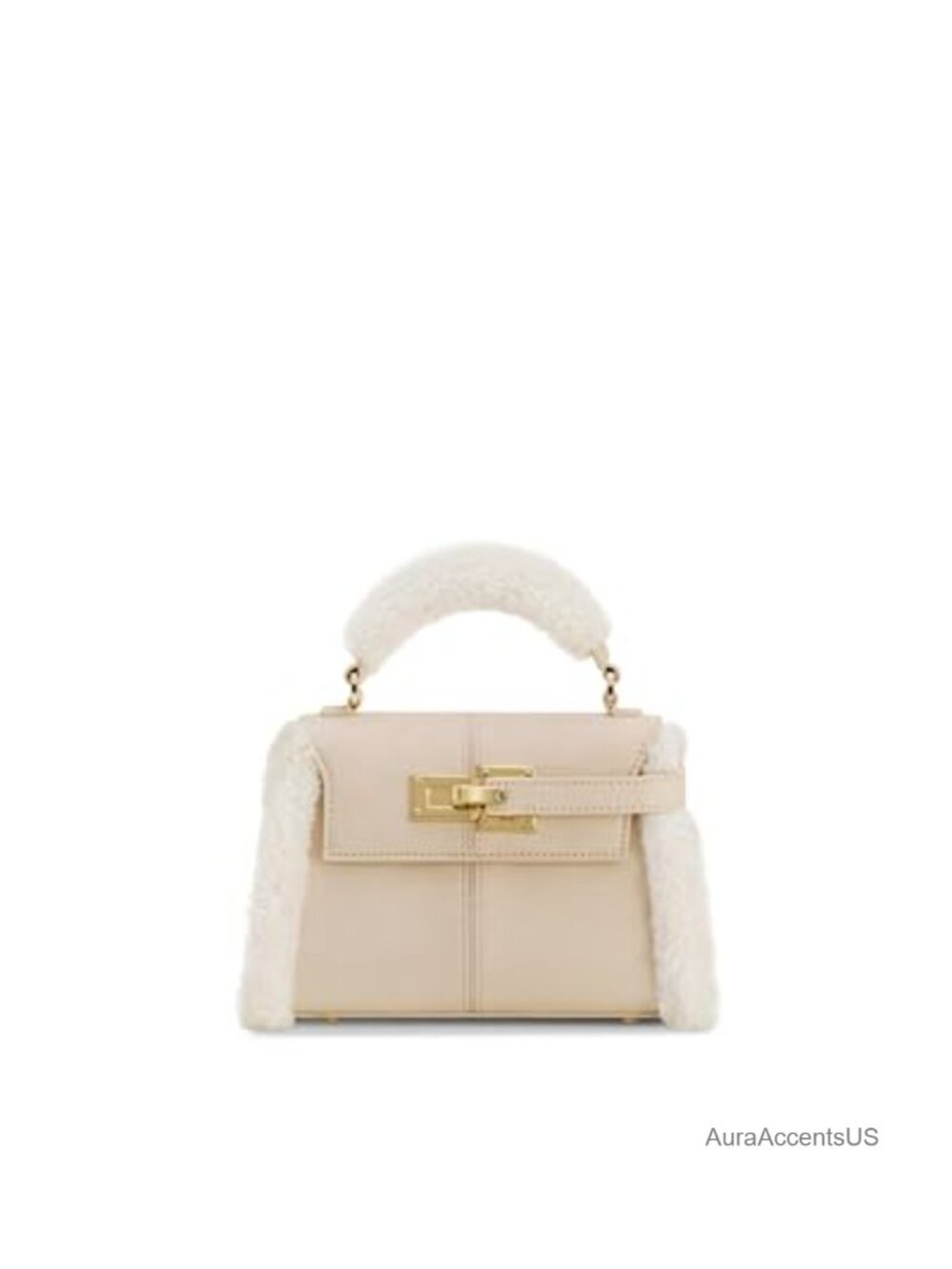 Elise Faux Suede Satchel Top Handle Crossbody Bag Adjustable Strap